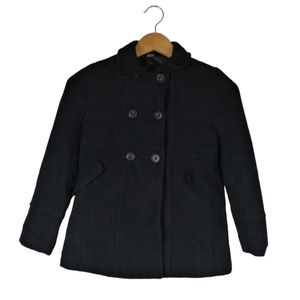 🖤2/30$ -- Unisex Black Caban Coat for Kids (9-10 years)